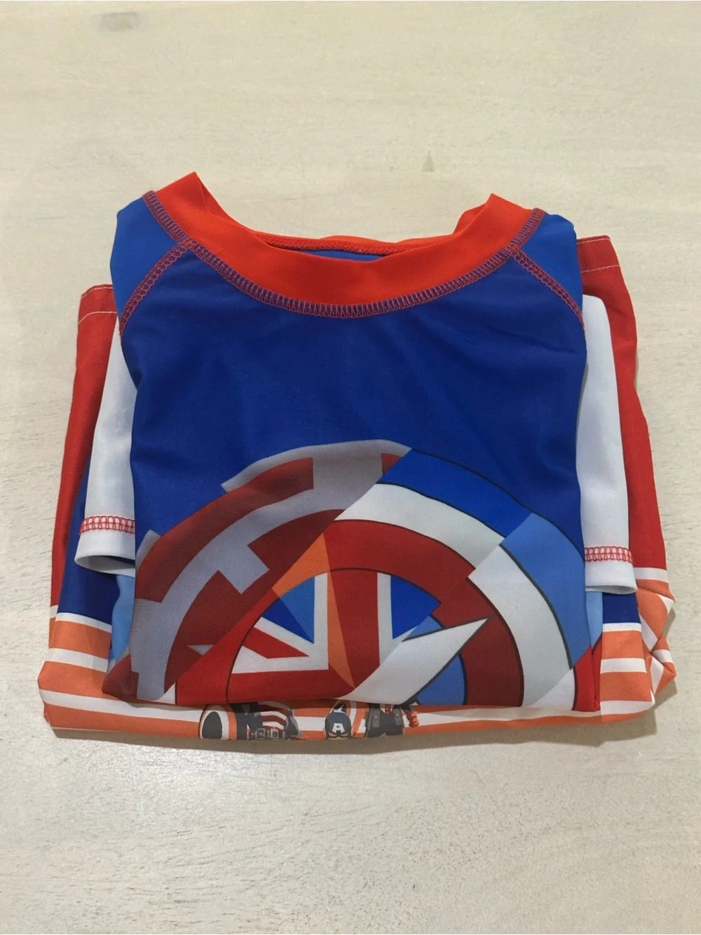 Marvel. Captain America Swim Top and Short Set.